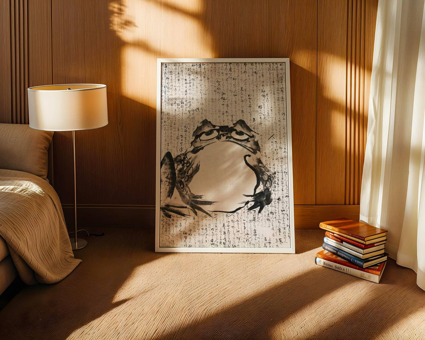 Japanese frog, wall art print, vintage wall art